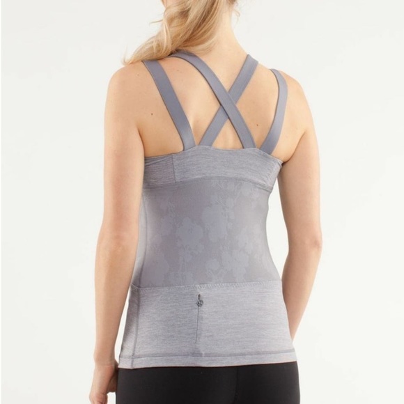 Lululemon Luxtreme Chaturanga Tank w Built in Bra Double Straps, Soft Lavender - Picture 15 of 15